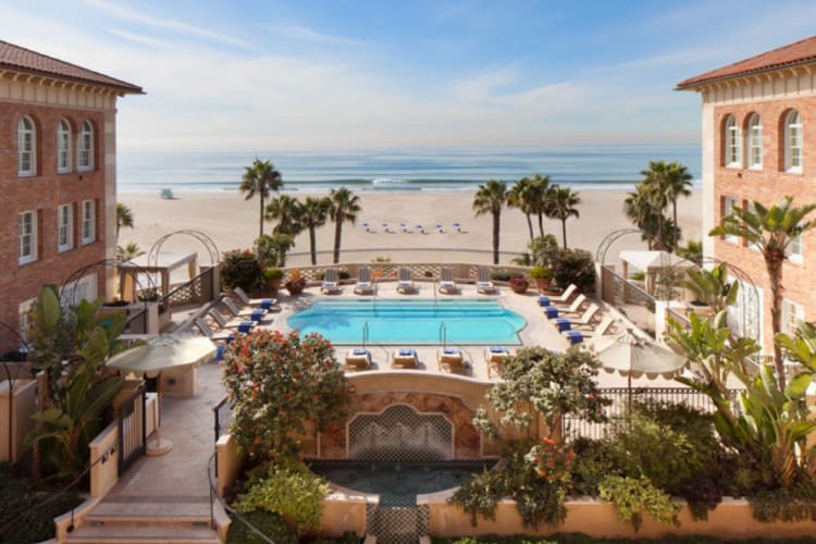 Pool with sea view